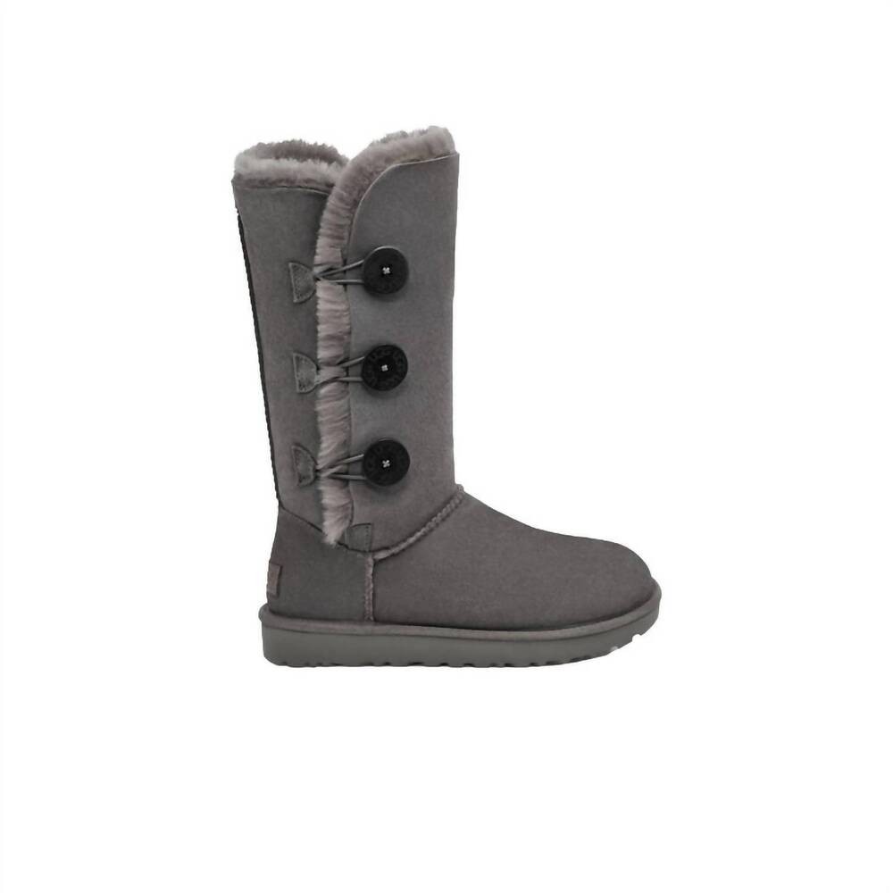 NEW UGG women's baily button tall boot in gray